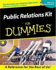 Tapa de Public relations kit for dummies
