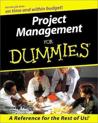 Tapa de Project management for dummies