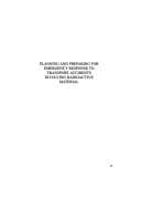 Tapa de Planning and Preparing for Emergency Response to Transport Accidents Involving Radioactive Material
