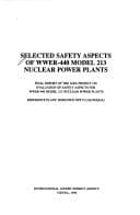 Tapa de Selected Safety Aspects of Wwer-440 Mode L 213 Nuclear Power Plants