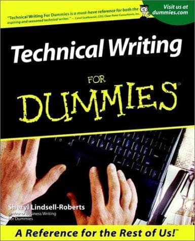 Tapa de Technical Writing for Dummies