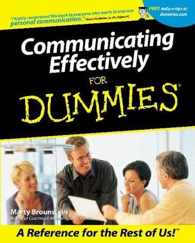 Tapa de Communicating effectively for dummies