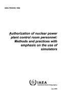 Tapa de Authorization of nuclear power plant control room Personnel