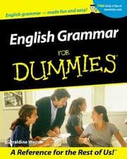 Tapa de English grammar for dummies