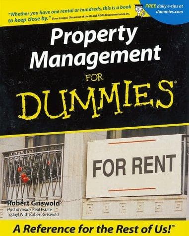 Tapa de Property Management for Dummies