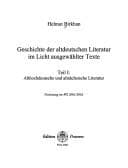 Tapa de Geschichte der altdeutschen Literatur im Licht ausgewählter Texte