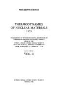 Tapa de Thermodynamics of nuclear materials 1979