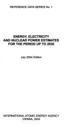 Tapa de Energy,Electricity and Nuclear Power Estimates for the Period up to 2020