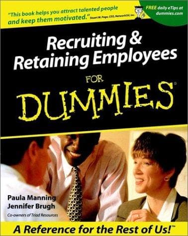 Tapa de Recruiting and Retaining Employees for Dummies