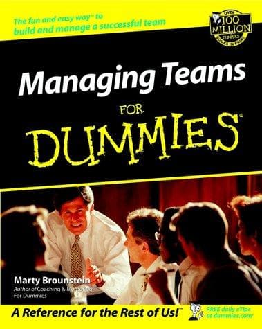 Tapa de Managing teams for dummies