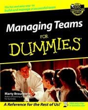 Tapa de Managing teams for dummies