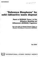 Tapa de Reference Biospheres for Solid Radioactive Waste Disposal