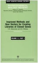 Tapa de Improved Methods and New Vectors for Creating Libraries of Cloned Genes