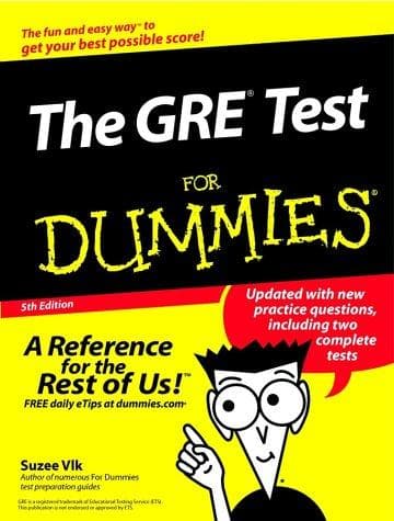 Tapa de The GRE test for dummies
