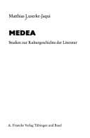 Tapa de Medea. Studien zur Kulturgeschichte der Literatur