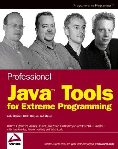 Tapa de Professional Java tools for extreme programming