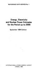 Tapa de Energy, Electricity and Nuclear Power Estimates for the Period Up to 2000