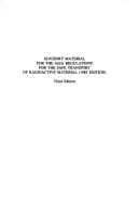 Tapa de Advisory Material for the IAEA Regulations for the Safe Transport of Radioactive Material