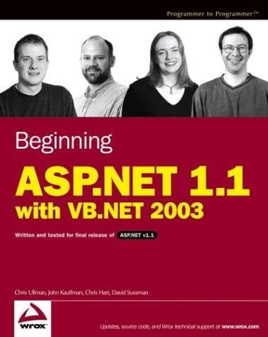 Tapa de Beginning ASP.NET 1.1 with VB.NET 2003