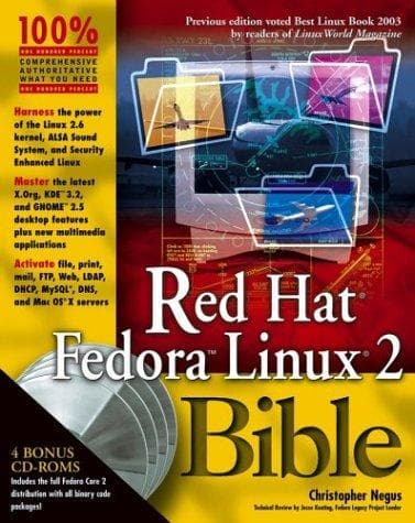 Tapa de Red Hat(r) Fedora Linux(r) 2 Bible