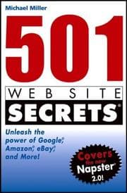 Tapa de 501 Web site secrets