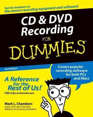 Tapa de CD and DVD Recording for Dummies