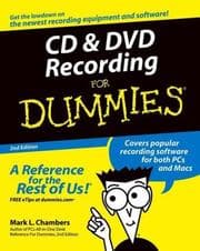 Tapa de CD and DVD Recording for Dummies
