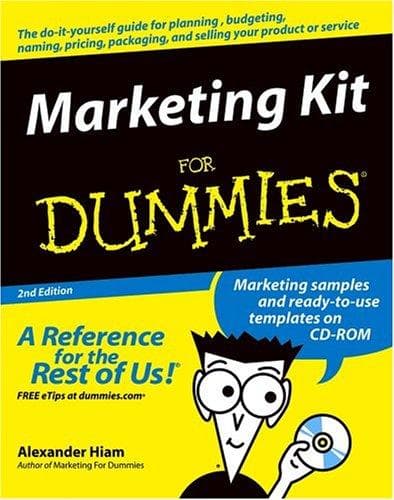Tapa de Marketing Kit for Dummies
