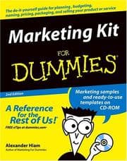 Tapa de Marketing Kit for Dummies
