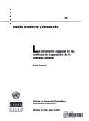 Tapa de Dimensión Espacial en las Políticas de Superación de la Pobreza Urbana, La