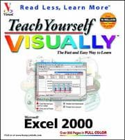Tapa de Teach yourself Microsoft Excel 2000 visually.