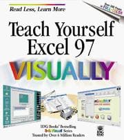 Tapa de Teach yourself Microsoft Excel 97 visually