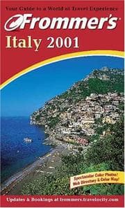 Tapa de Frommer's 2001 Italy