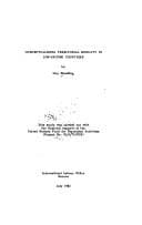 Tapa de Conceptualizing Territorial Mobility in Low-Income Countries