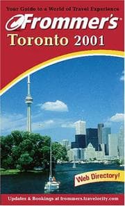 Tapa de Frommer's Toronto 2001
