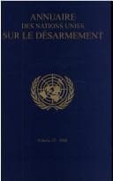 Tapa de Annuaire des Nations Unies sur le Désarmement