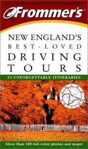 Tapa de Frommer's New England's Best-Loved Driving Tours (Frommer's Best Loved Driving Tours. New England, 3rd ed)