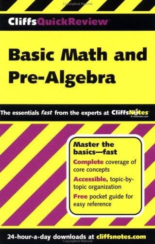Tapa de Basic Math and Pre-Algebra (Cliffs Quick Review)