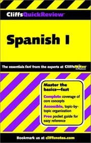 Tapa de Spanish I (Cliffs Quick Review)
