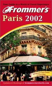 Tapa de Frommer's Paris 2002