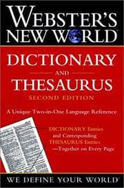 Tapa de Webster's New World dictionary and thesaurus