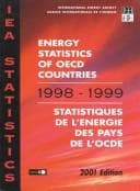 Tapa de Energy Statistics of Oecd Countries 1998-1999/Statistiques De L'Energie Des Pays De L'Ocde