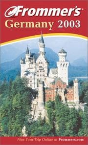 Tapa de Frommer's Germany 2003