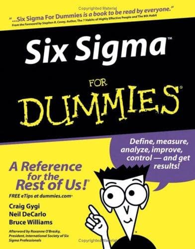 Tapa de Six sigma for dummies