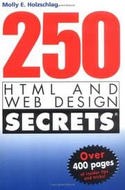 Tapa de 250 HTML and Web Design Secrets