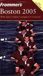 Tapa de Frommer's Boston 2005