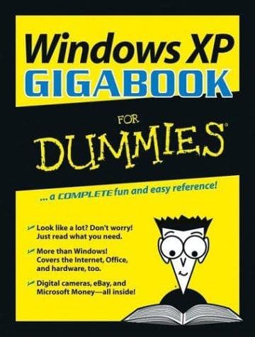Tapa de Windows XP gigabook for dummies