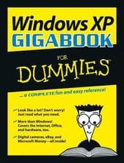 Tapa de Windows XP gigabook for dummies