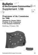 Tapa de Programme of the Commission