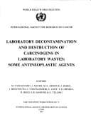 Tapa de Laboratory Decontamination and Destruction of Carcinogens in Laboratory Wastes